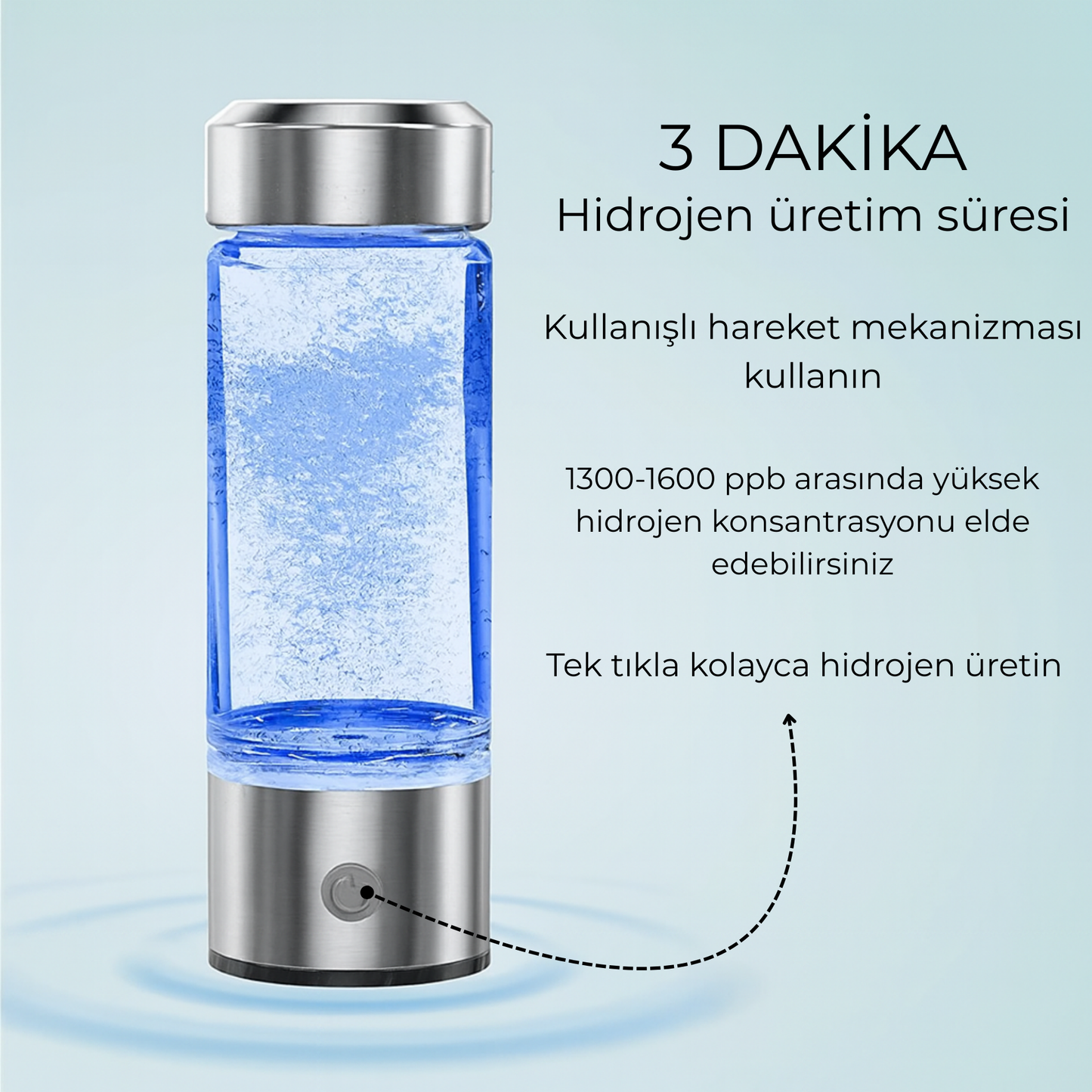 Valesy™ HydroLife Hidrojenli Su Şişesi