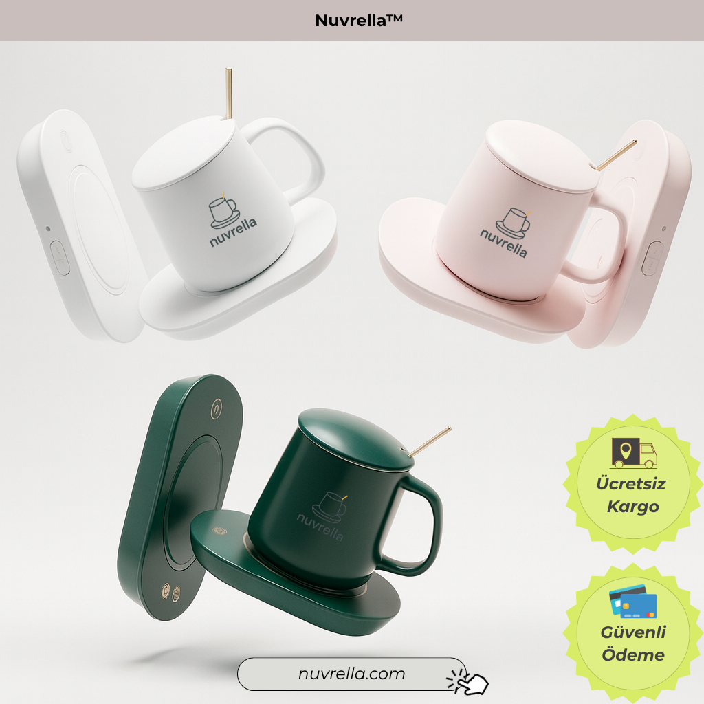 Nuvrella™ NuvPad™ Bardak Altlığı Set